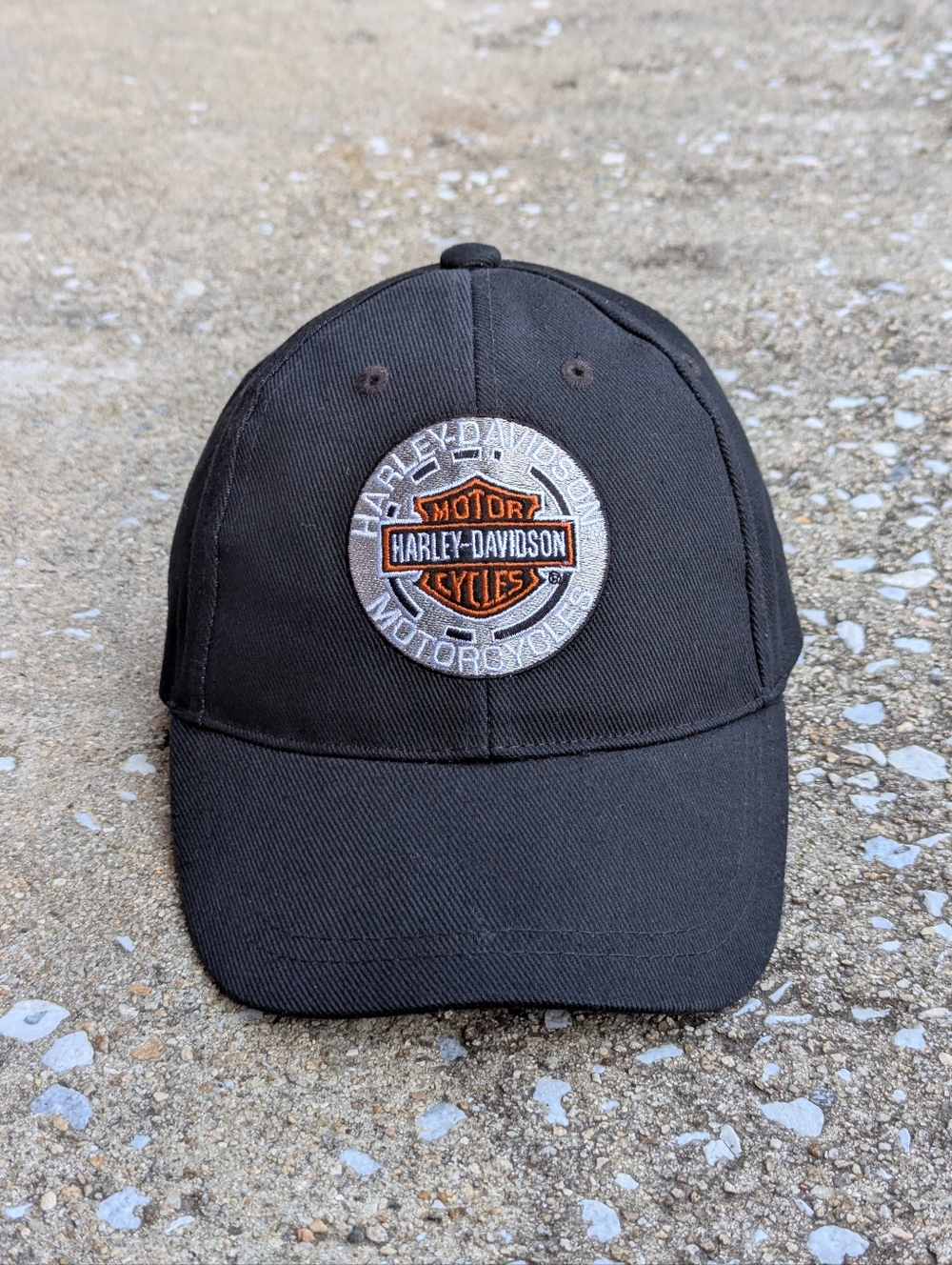 Black Harley Davidson Emblem Hat
